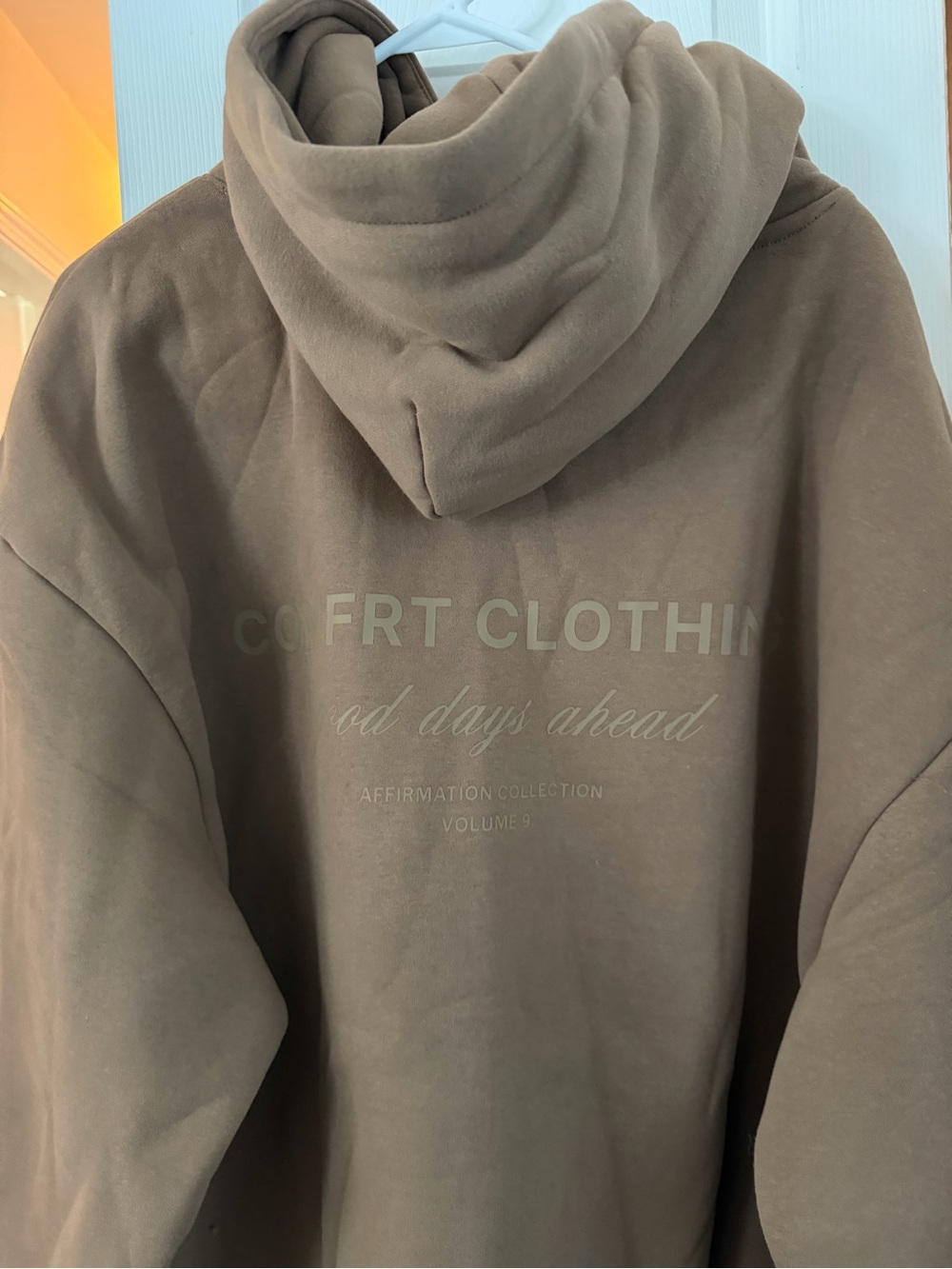 COMFRT Clothing Unisex Brown Hooded Sweatshirt